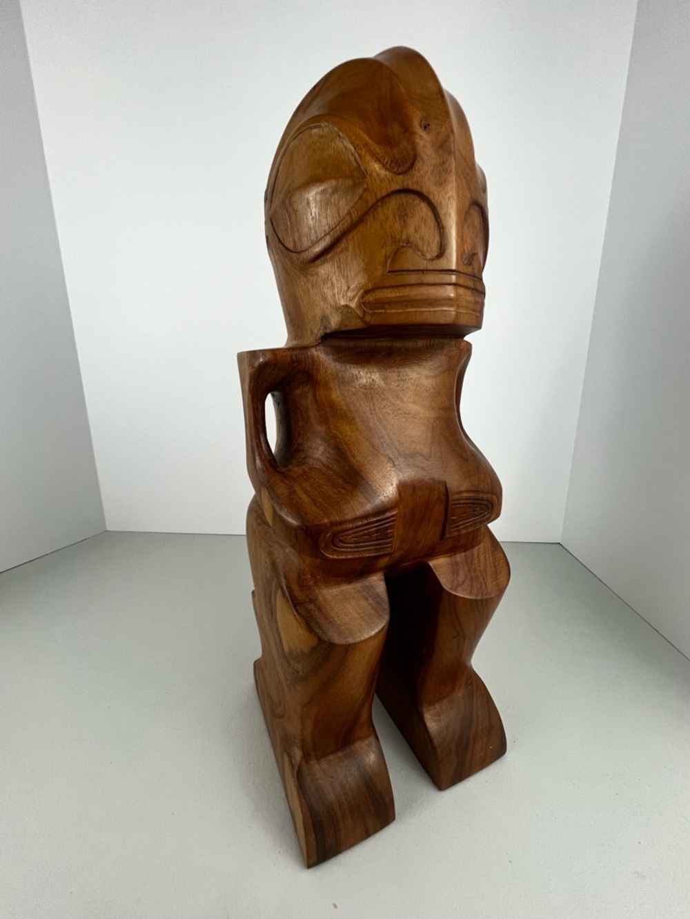 Vintage Hand Carved Tiki Sculpture